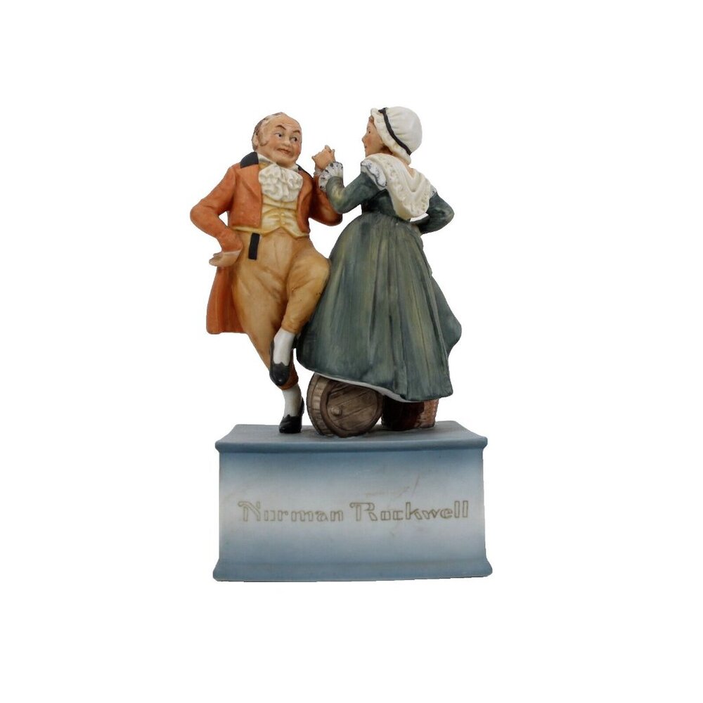 Sepco Norman Rockwell 310/2500 Deck The Halls 7" Schmid Music Box Figurine